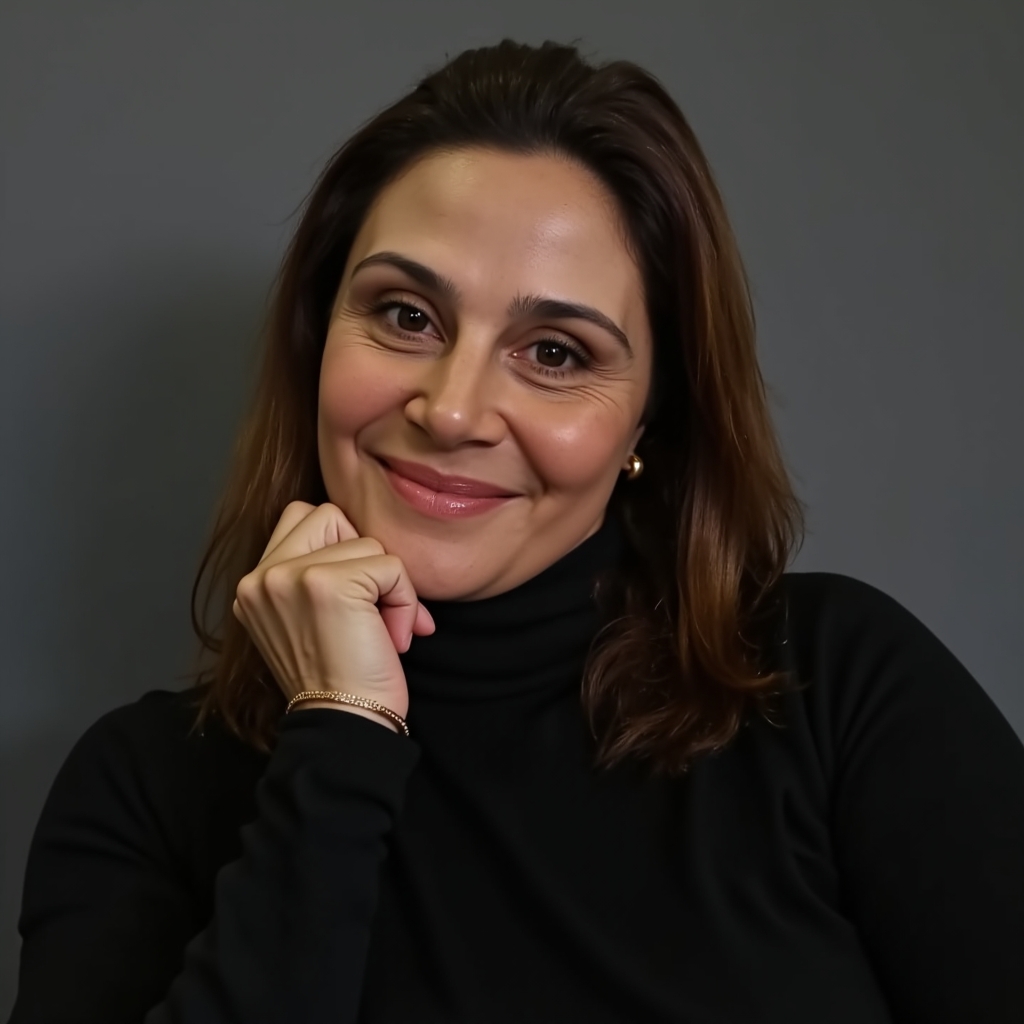 Retrato da psicóloga Nina Peretti